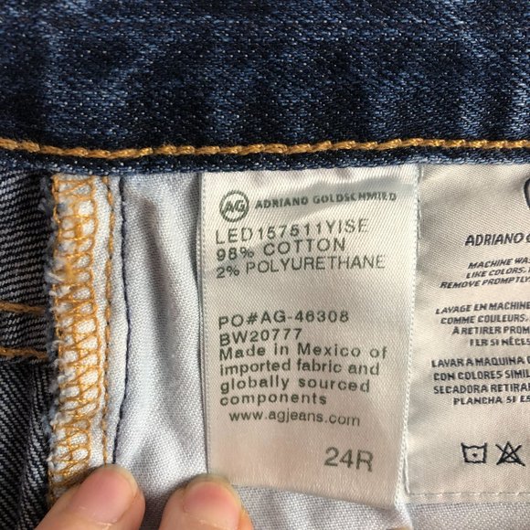 Adriano Goldschmied Women's Size 24R The Ex-Boyfriend Slim Slouchy Slim Jeans - Picture 10 of 11